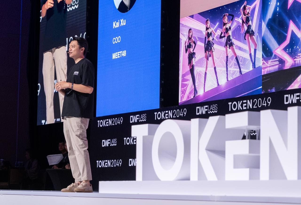 MEET48 携 GIPR2 Top7 偶像点燃新加坡 TOKEN2049,MEET48 COO 在多个活动中针对“Web3 偶像娱乐与粉丝经济的大规模应用”进行品牌演讲