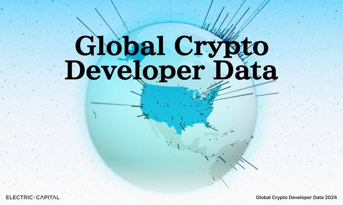加密开发者地理分布报告:亚洲成为全球数量最多地区,美国份额跌至 24%