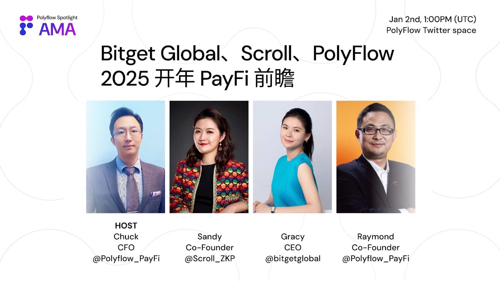 PolyFlow PayFi Spotlight AMA 回顾:Bitget、Scroll 高管 2025 PayFi 前瞻