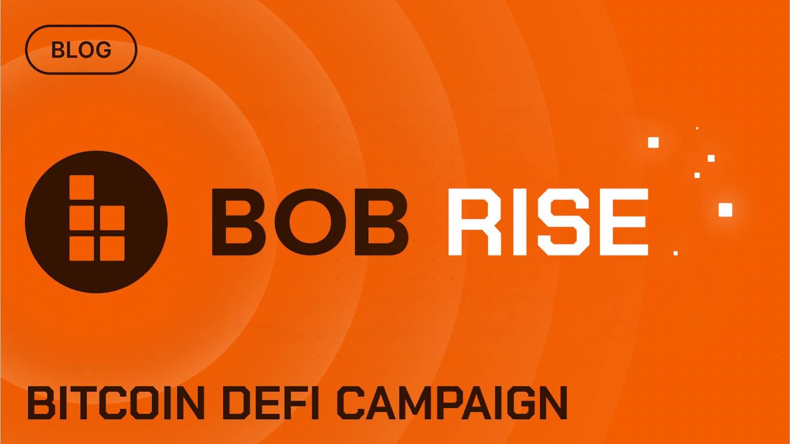 BOB 宣布联合 Optimism 推出 DeFi 激励活动 BOB Rise