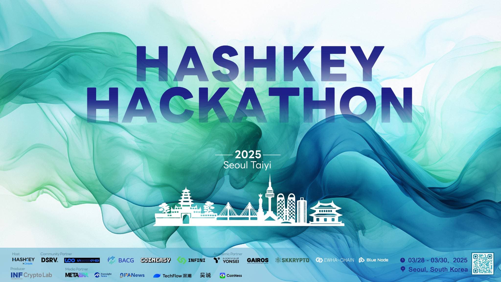 HashKey Chain Hackathon—「Taiyi」将于3月28日于韩国首尔启动,总奖池 50 万 $HSK 诚邀全球开发者