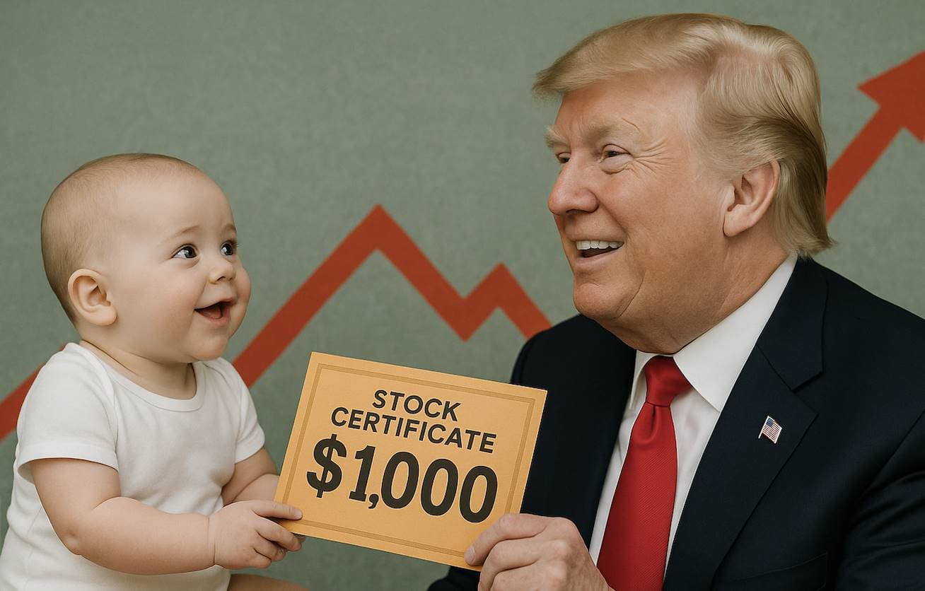 特朗普推全民投资计划,每个新生儿送 1000 美元炒股