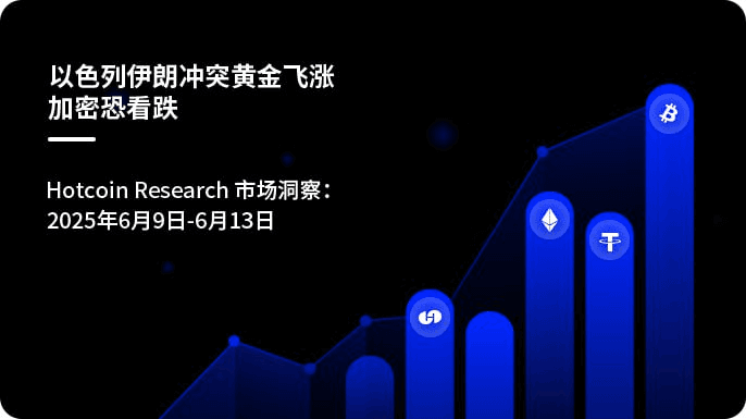 以色列伊朗冲突黄金飞涨加密恐看跌| Hotcoin Research 市场洞察:2025年6月9日-6月13日
