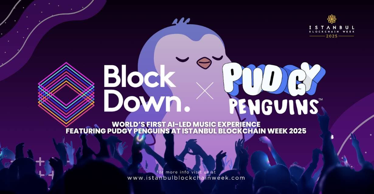 BlockDown Festival 推出全球首个 AI 主导的音乐体验,Pudgy Penguins 参与