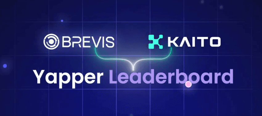 Brevis 在 Kaito AI 上推出 Yapper 排行榜活动,开启隐私保护型 InfoFi 新范式